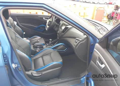 2016 Hyundai Veloster Turbo Rally Edition из США, поврежденный, VIN KMHTC6AE6GU258197